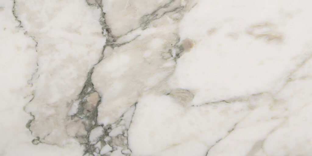Arabescato Vagli grey and white marble slab with large characterful veins
